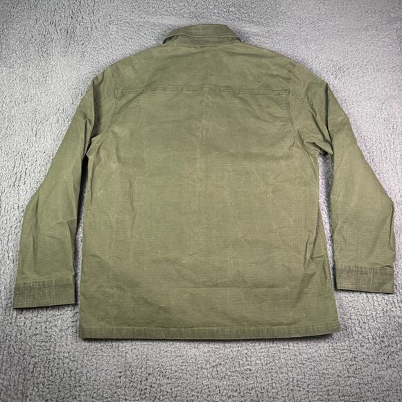 Flint and Tinder Waxed Trucker Jacket Mens XL Green Flannel Lined Inner Pockets - Picture 6 of 10